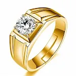 Men's Ring Gold Plated