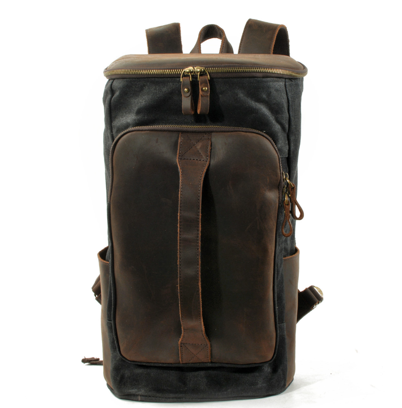 Bolsa de ombro masculina em lona, resistente e estilosa para o uso diário. Perfeita para transportar seus itens essenciais com praticidade e elegância. — foto 3