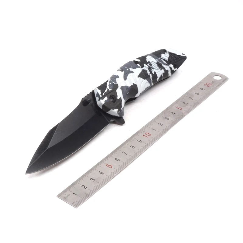 Title 2, Portable Flint High Hardness Folding Knife Outd...
