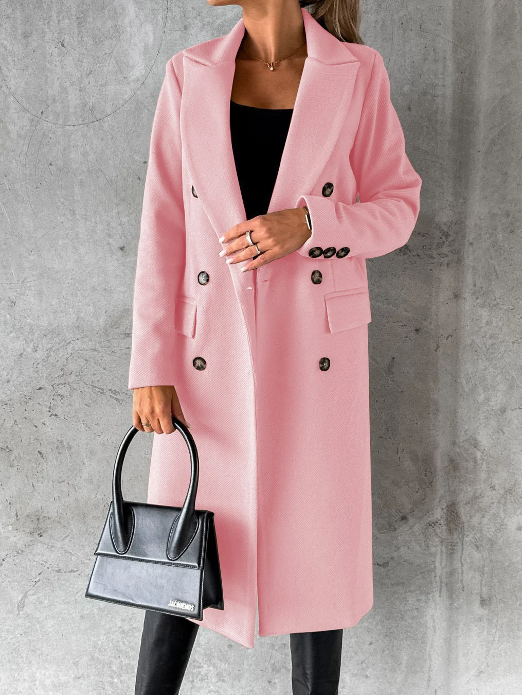 Title 4, Lange mouwen reversjas voor dames, wintermode, ...