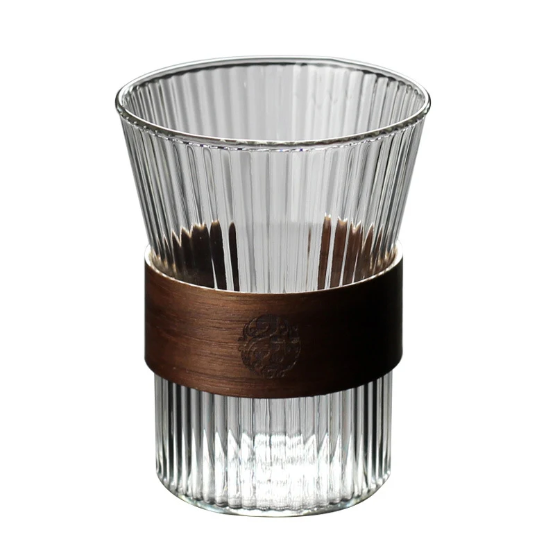 Title 2, High Borosilicate Glass Vertical Grain Drinking...
