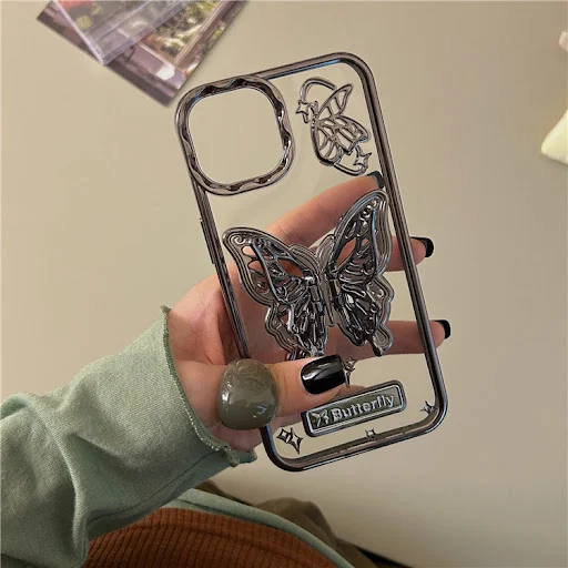 Title 2, Capa de telefone com suporte de borboleta eletr...