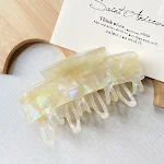 Fantasy colorful large acetate shark clip for secure, stylish hairstyles. A fun and vibrant accessory for all hair types — photo 1