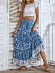 Falda bohemia de vacaciones con volantes y dobladillo grande. Disfruta de estilo y comodidad con esta falda ideal para tus viajes. — foto 13