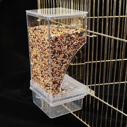 Automatic Parrot Feeder Anti-splash Anti-splash Neat Bird Feeder Seed Food Container Feeder Bird Cage Accessories for Pa — photo 6