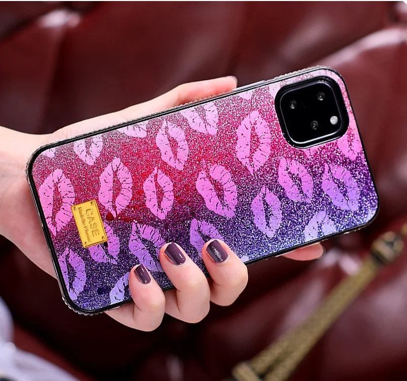 Title 4, Capa lateral para celular com glitter – Adicion...