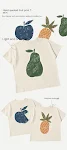 Roupas de verão de algodão com estampa de frutas Manga curta Conforto e estilo para o verão Leve e respirável Perfeita para dias quentes — foto 8