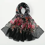 1 Black Red Flower