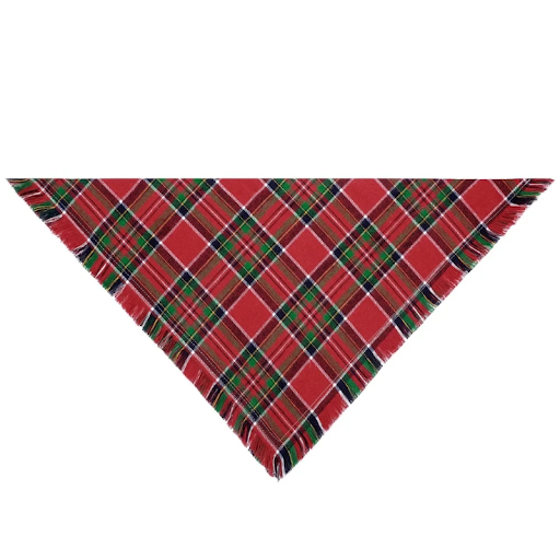 Plaid Triangle Bandana for Large Dog, Christmas Dog Bandana, Saliva Scarf, Pet Accessories — photo 4