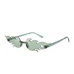 Flame Sunglasses Frameless Personality Colorful for bold style and UV protection. Express yourself with these modern, fr — photo 18