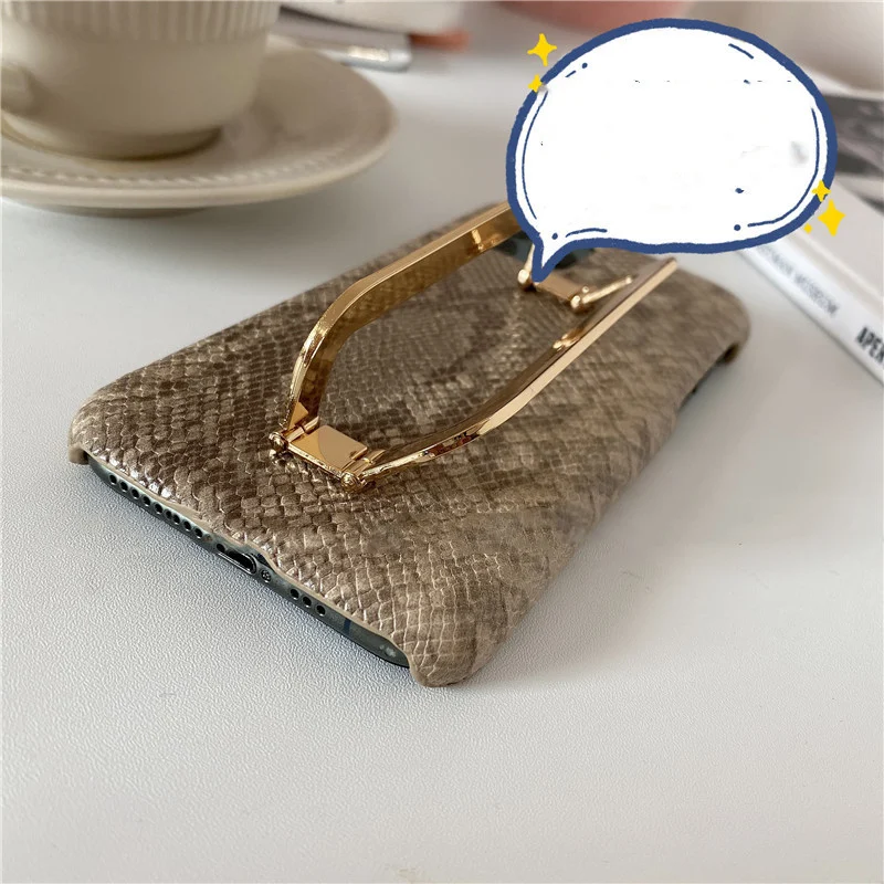 Title 4, Niche Design Back Cover Phone Case with Metal S...