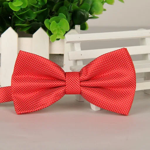 Title 5, Mens Bow Tie Polyester Yarn Casual Jacquard, a...