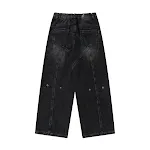 Men's Loose American-style White Washed Jeans Relaxed Fit for All-Day Comfort Casual Style for Everyday Wear Modern and — photo 3