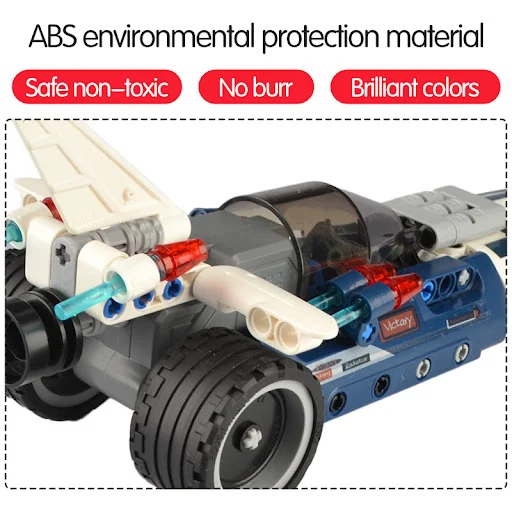 Title 4, Building Block Pull Back Racing Toy Car for Kid...