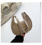 Bolsa de ombro de feltro, modelo sela simples e elegante, ideal para o dia a dia, leve, confortável e com design moderno e versátil. — foto 7