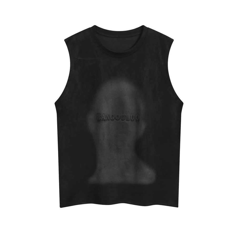 Colete casual estampado de moda masculina, confortável e estiloso para diversas ocasiões. Ideal para um visual moderno e despojado. — foto 10