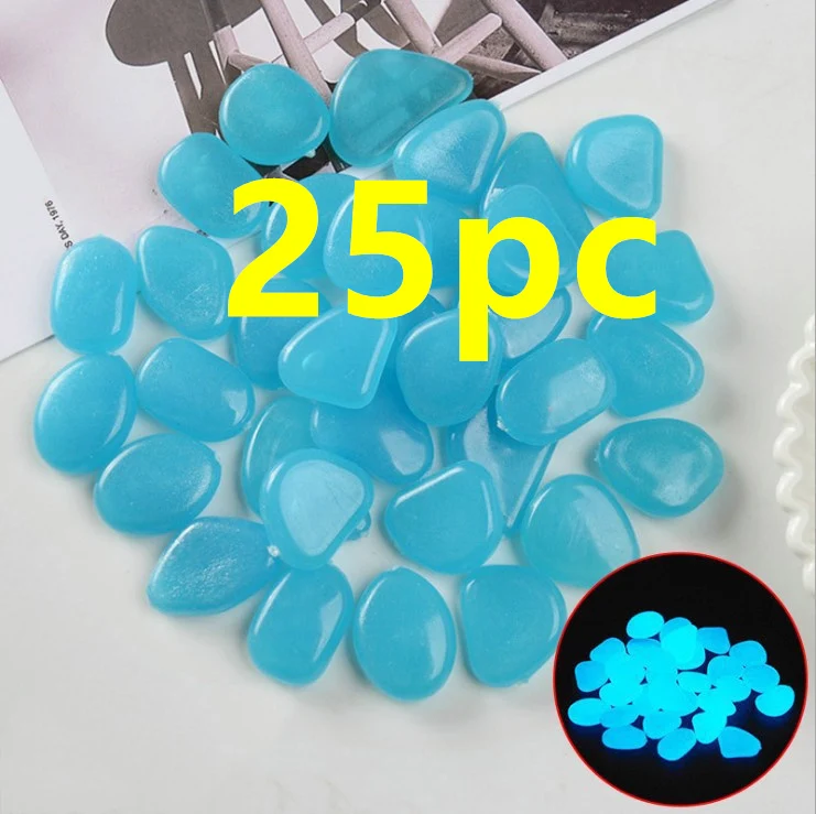 Pedras Luminosas Fluorescentes para Aquário, Tanque de Peixes e Jardim – Efeito Brilho no Escuro, Decoração Vibrante e Segura — foto 35