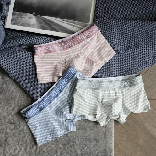 Title 3, Mens cotton striped comfortable breathable spo...