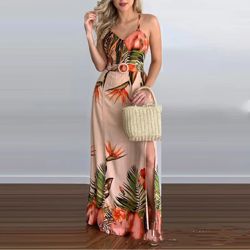 Title 4, Womens Sling Positioning Burning Flower Dress