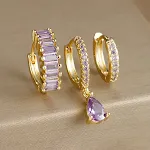 E1575 Gold Purple 3PCs