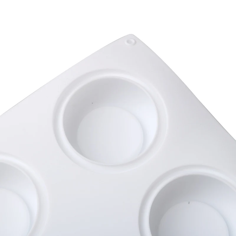 6-Piece Round Concave Mousse Cake Silicone Mold Create stunning desserts effortlessly with this flexible, non-stick mold — photo 5