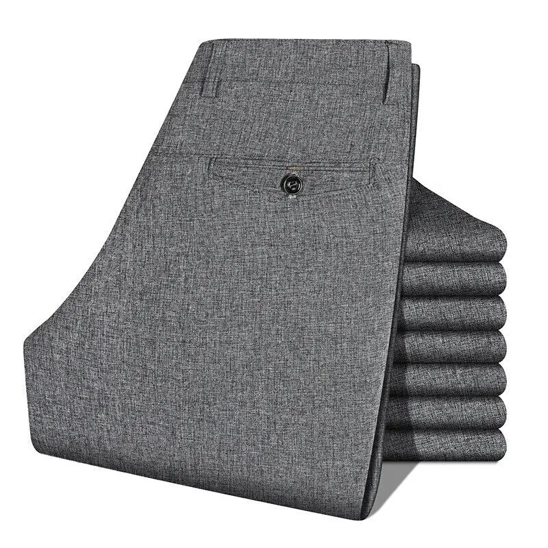 Calças Casuais Masculinas de Stretch Primavera/Outono para Meia-Idade e Idosos Conforto e Flexibilidade Ideal para Uso Diário e Atividades Leves — foto 9