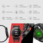 Smartwatch esportivo com tela sensível ao toque completa. Monitore atividades, receba notificações e aproveite um design moderno para um estilo de vida ativo. — foto 4