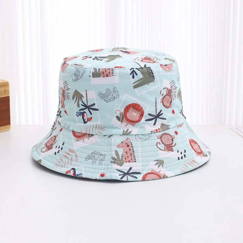 Children's Thin Cute Printed Sunscreen Sun Hat. Provides excellent sun protection for beach, pool, and outdoor activitie — photo 11