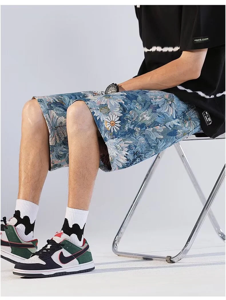 Title 9, Mens American Retro Shorts Summer Japanese Ins...