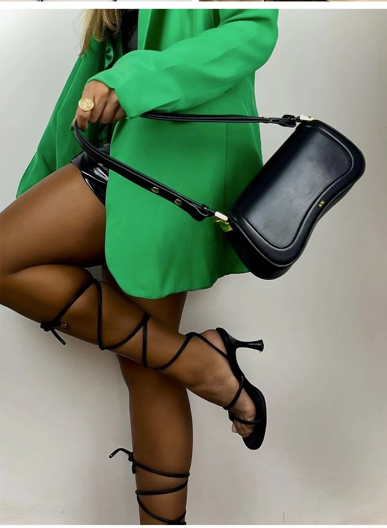 Title 15, Bolsa Transversal Ajustável Elegante Retro Femi...