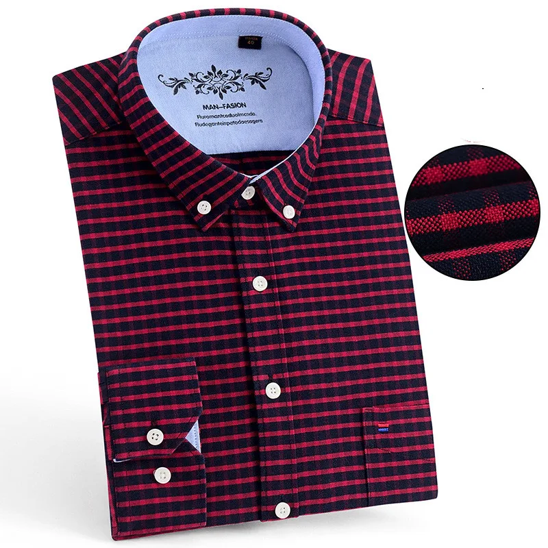 Title 14, Camisa casual Pure Color de algodão sem ferro. ...