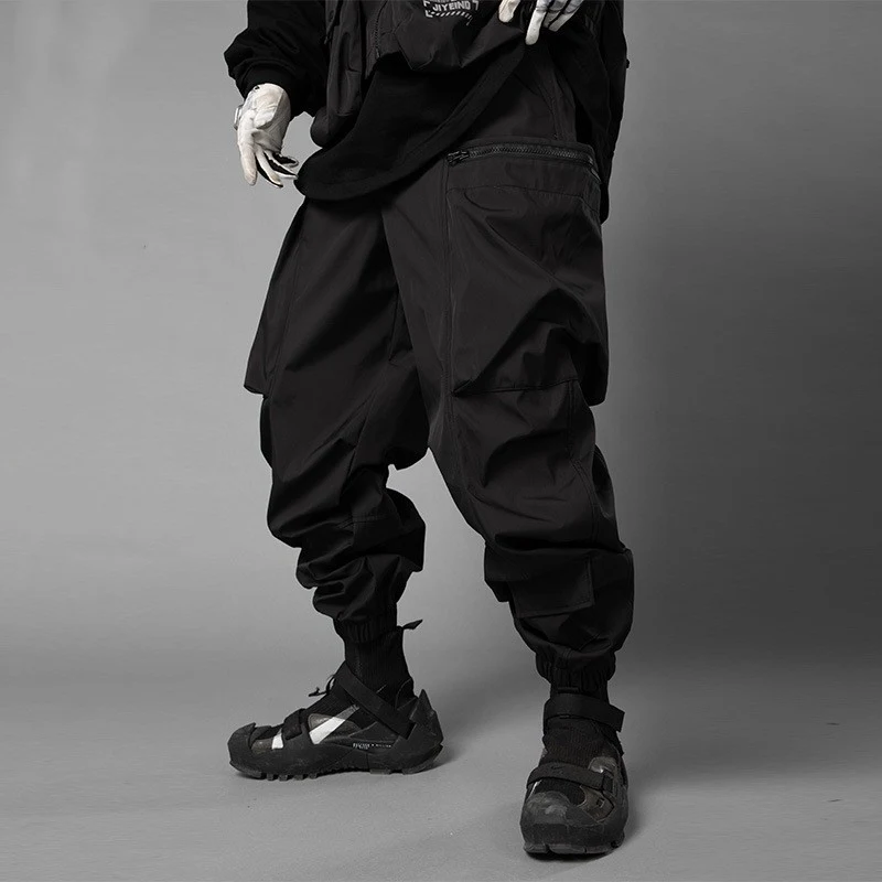 Title 1, Pantalones Cargo Sueltos para Hombre con Bolsil...
