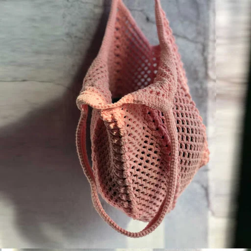 Title 2, Bolsa de crochê vintage estilo férias para mulh...