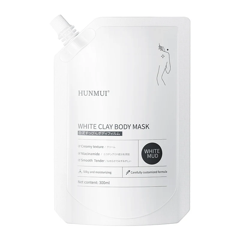 Máscara Facial e Corporal Huanyu Argila Branca Simples. Limpa, Hidrata, Purifica a Pele. Brilho Natural. Suaviza e Refresca. Beleza Simples e Eficaz. — foto 1