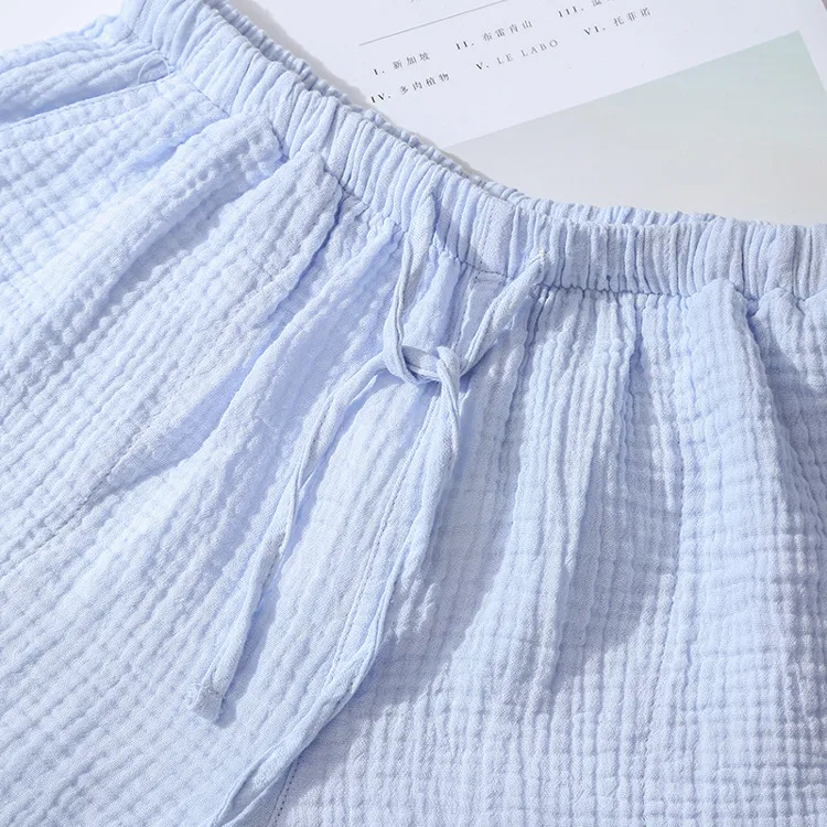 Title 10, Mens And Womens Summer Cotton Gauze Couple Pa...