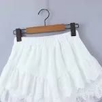 Saia de renda branca pura estilo francês, elegante e feminina. Perfeita para ocasiões especiais e para um visual sofisticado. — foto 14