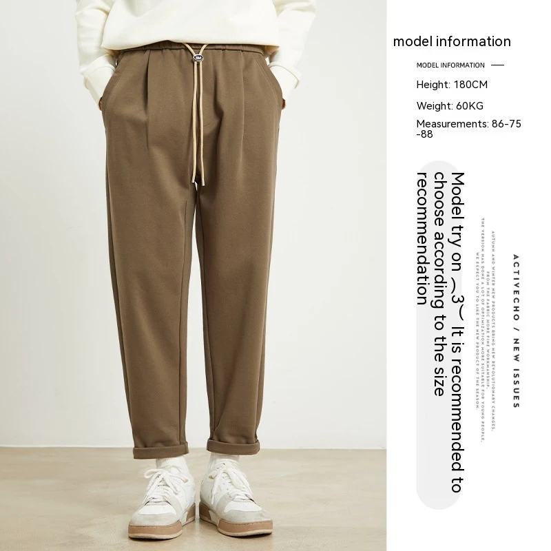 Pencil Casual Pants Fleece-lined All-matching provide ultimate comfort and warmth. Perfect for winter and easily match a — photo 3