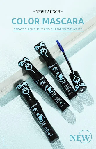 Title 1, Thick Curling Blue Mascara for Women, Non-smudg...