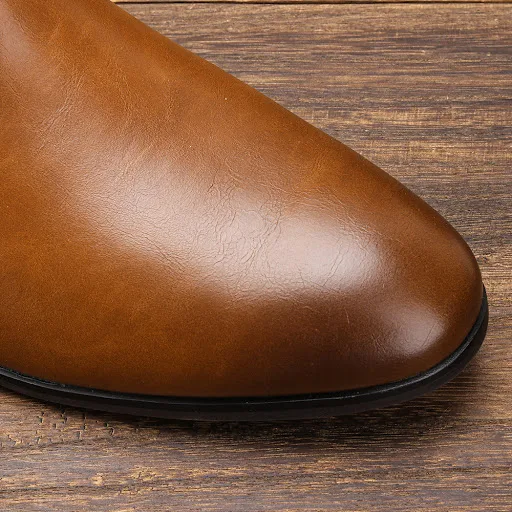 Title 8, Plus Size Chelsea Boots Herren Klassischer Holz...