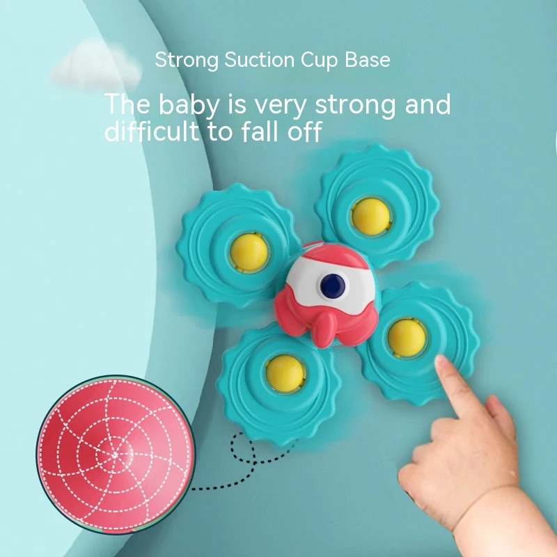 Baby Sucker Rotary Table Cartoon Children's Spinning Top Toy Bite Teether Educational Toy for sensory and fine motor dev — photo 3