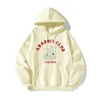 Moletom feminino com capuz e estampa de coelho para outono e inverno, confortável e estiloso, ideal para o dia a dia. — foto 3