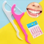 25 Dental Floss Sticks with Plastic Toothpicks for Easy Interdental Cleaning. Wholesale Dental Floss Sticks Hz12031. Imp — photo 5
