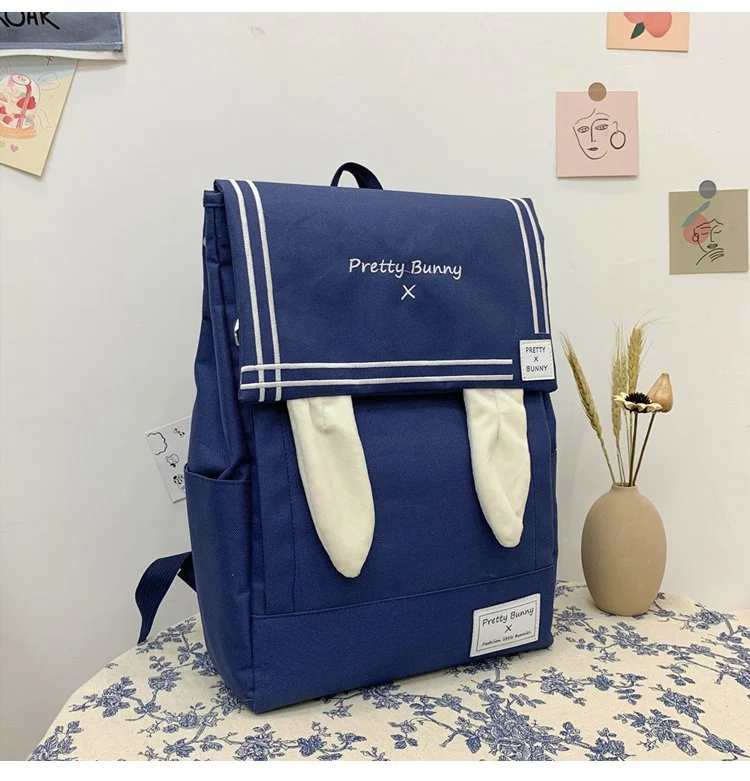 Mochila de orelhas de coelho fofa e adorável — foto 2