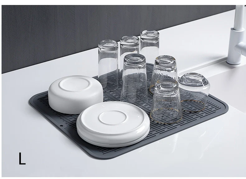 Title 6, Gray Silicone Thickened Kitchen Dining Table In...