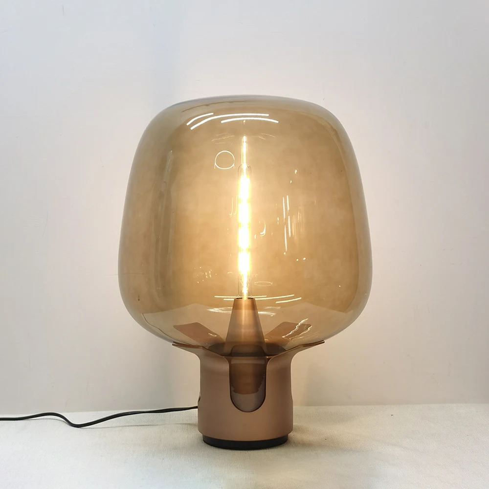 Glass Lamp for Study Living Room Bedroom Decoration Bedside Lamp. Illuminate and enhance your space with this elegant an — photo 5