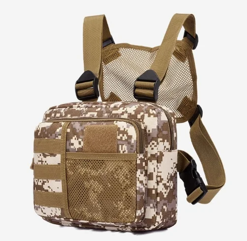 Title 18, Bolsa tática casual masculina para peito, ideal...
