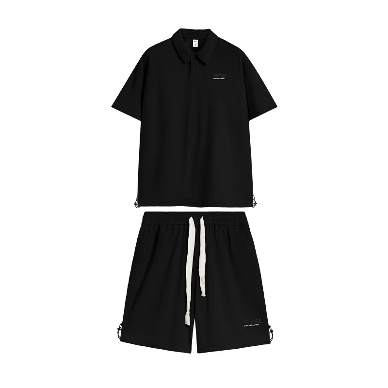 Conjunto de shorts esportivos folgados de cor sólida para lazer oferecendo conforto e estilo casual. Ideal para atividades relaxantes e uso diário. — foto 7