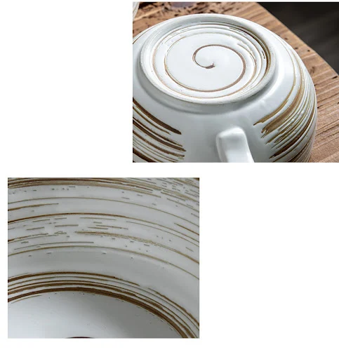 Title 2, Large Retro Hand-painted Ceramic Mug. Enjoy you...