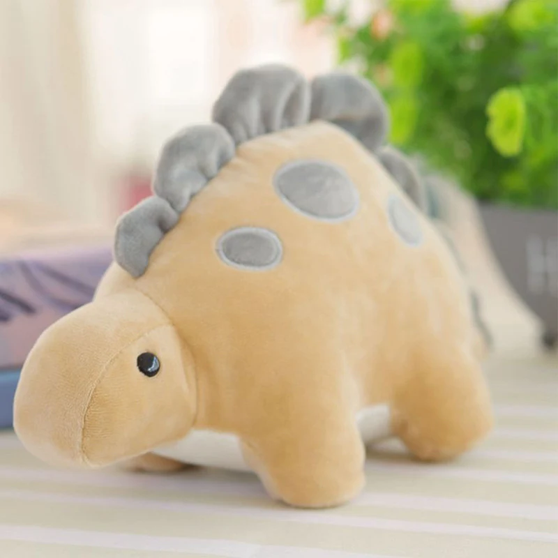 Boneco de dinossauro de pelúcia macia, perfeito para abraçar. Brinquedo infantil educativo, ideal para presentes e imaginação. — foto 7
