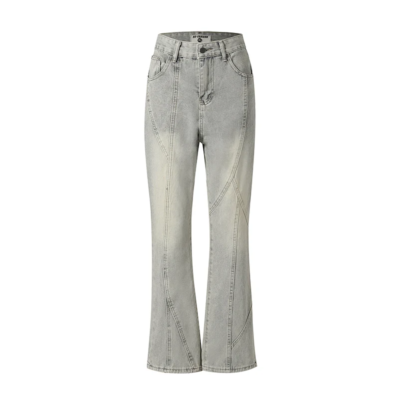 Title 11, Washed and Worn Flared Jeans for a modern, comf...